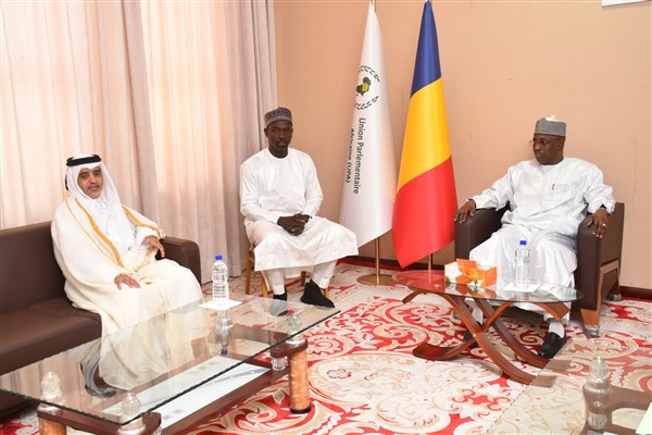 Çad Ulusal Meclisi Başkanı Tchaimi, Katar’ın Çad Büyükelçisi Al Mankhas ile görüştü
