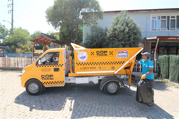 Derince’de “Çöp Taksi” uygulaması başladı