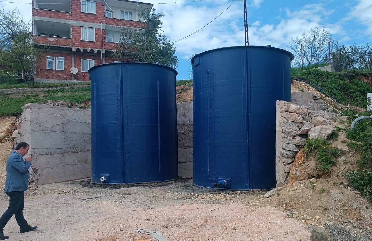 Ordu’da 6 ilçeye 15 adet fiberglas su deposu yerleştirildi