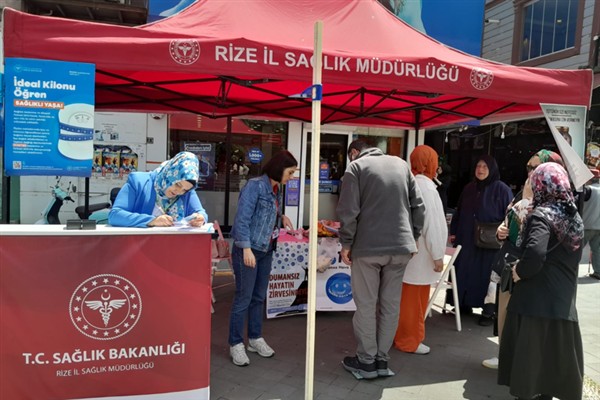 Rize’de “İdeal Kilonu Öğren, Sağlıklı Yaşa” kampanyası