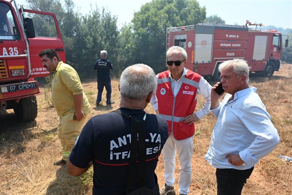 Başkan Kocagöz, Duacı’daki yangın söndürme çalışmalarını takip etti