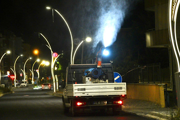 Giresun’da ilaçlama çalışmaları devam ediyor