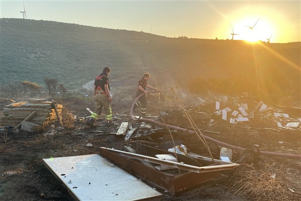 Düzce İtfaiyesi, Çeşme’deki yangına müdahale çalışmalarına katıldı