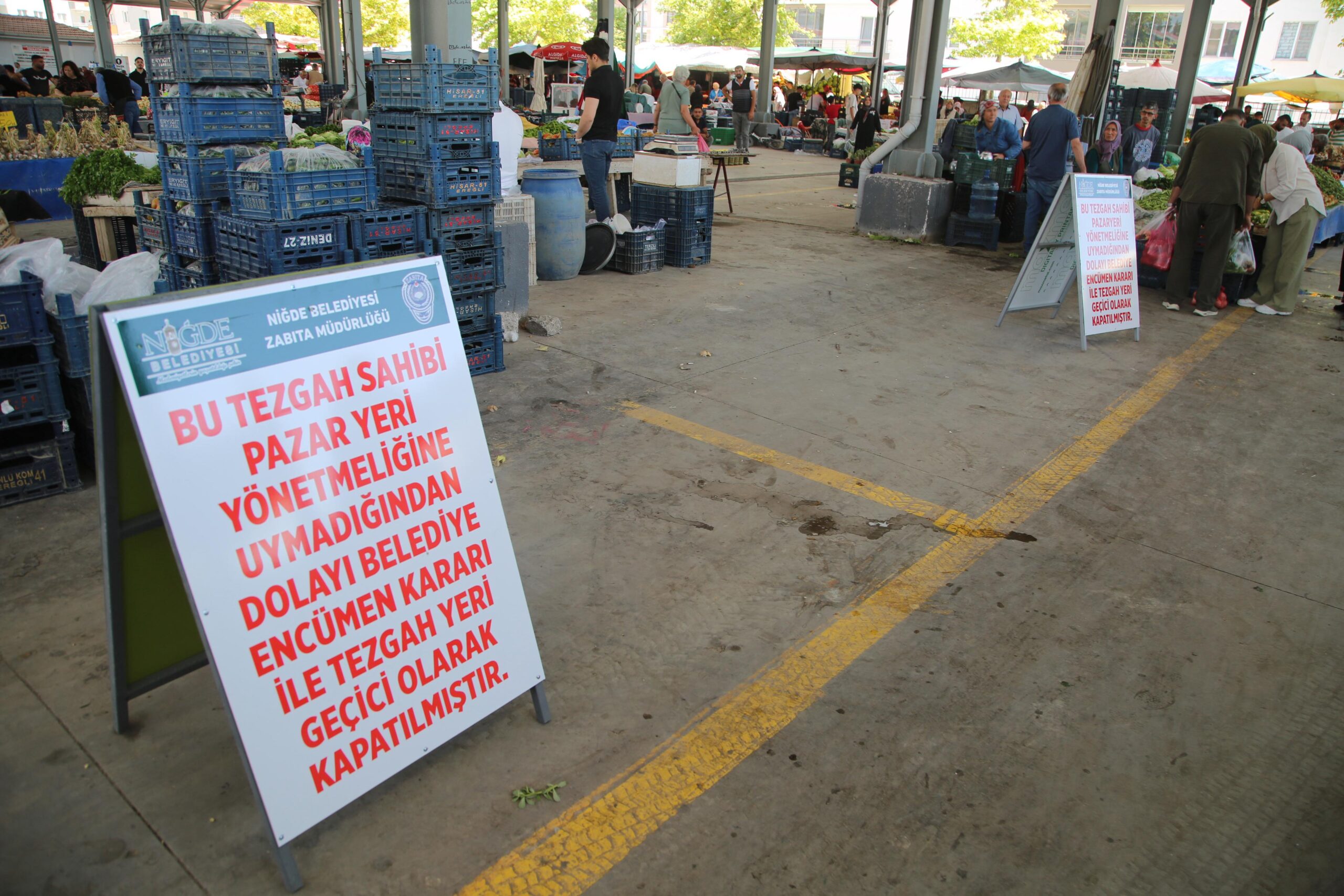 Niğde Belediyesi Zabıta Müdürlüğünden pazar yerlerine denetim