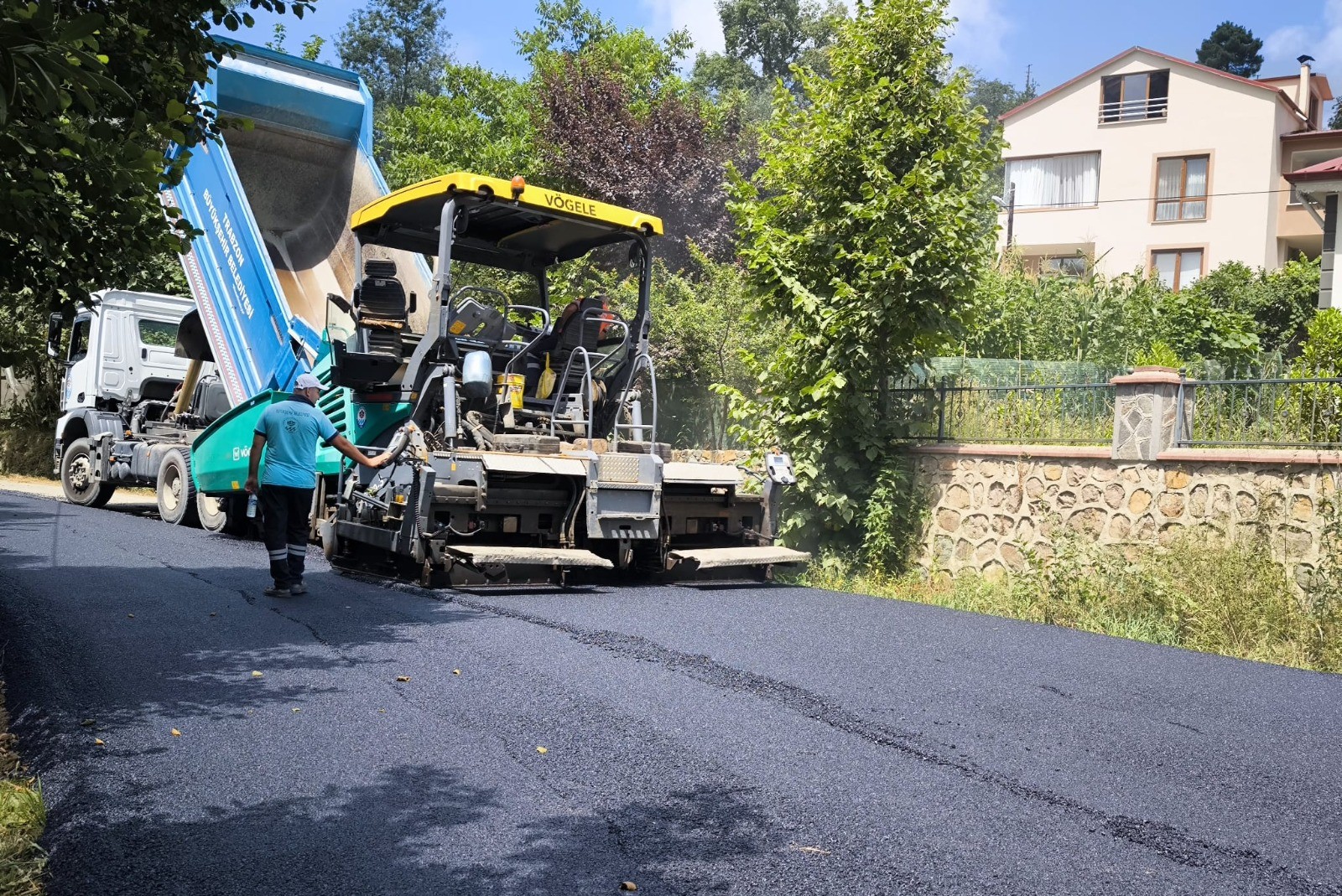 Trabzon Büyükşehir Belediyesi’nden asfalt çalışması
