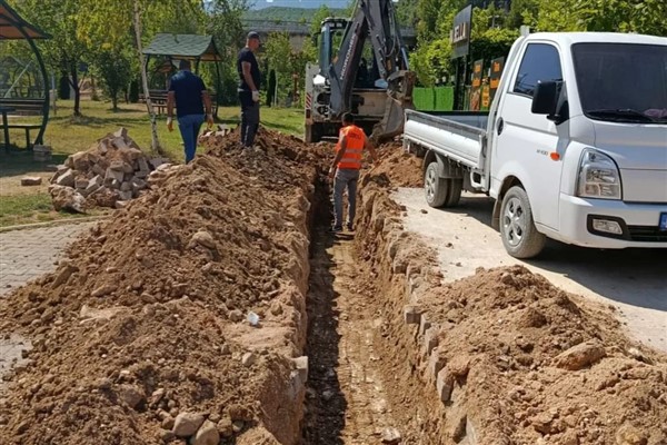 Mameki Parkı’nda altyapı çalışmaları sürüyor