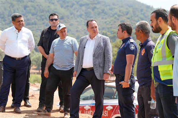 Başkan Dutlulu, yangın bölgelerinde inceleme yaptı