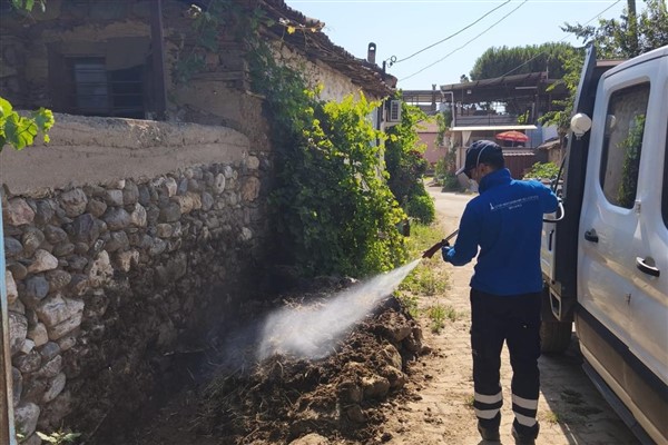 İzmir Büyükşehir ekipleri, sivrisinek ve haşereye karşı çalışmaları sürdürüyor
