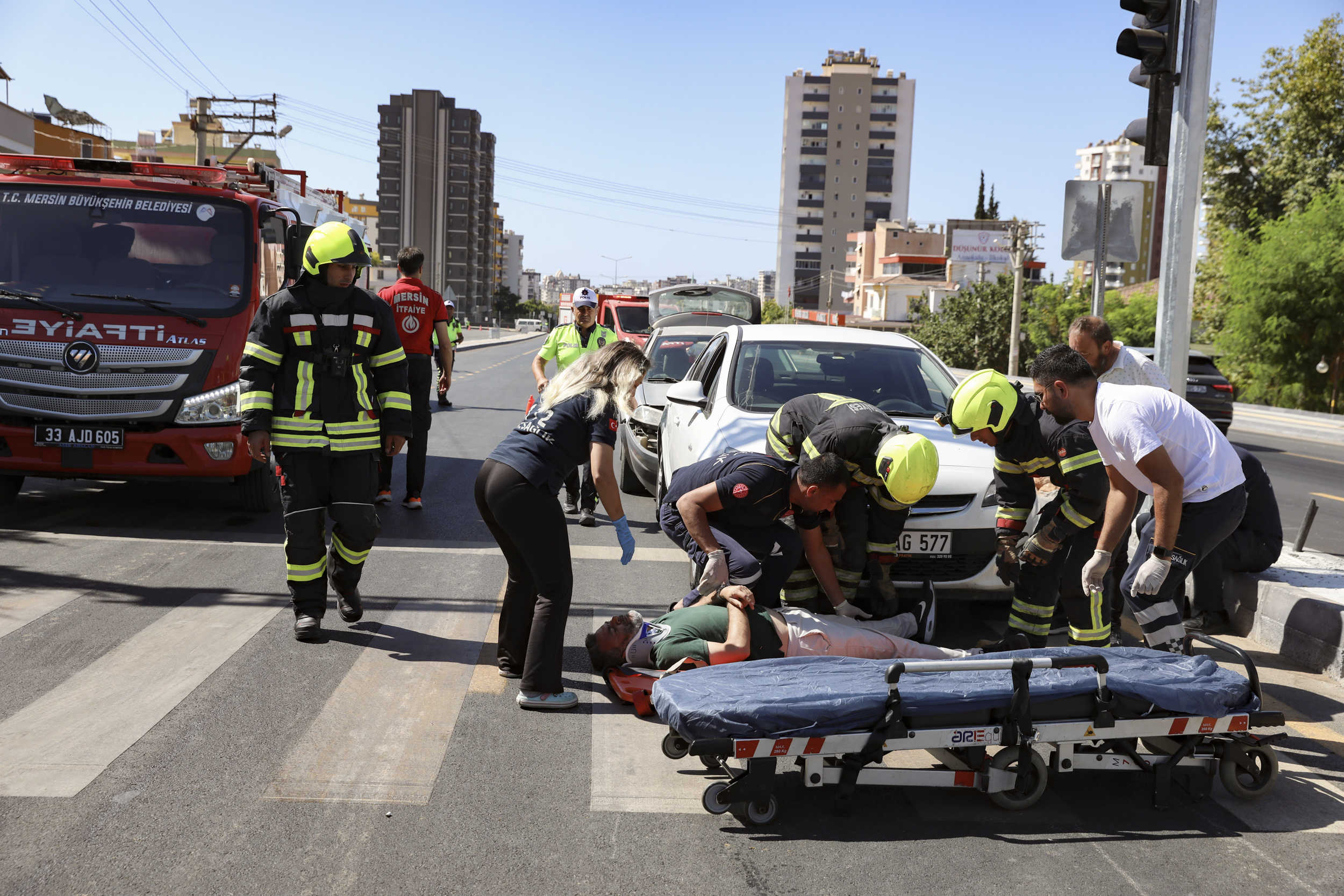 Mersin Büyükşehir Belediyesi’nden trafik güvenliği tatbikatı