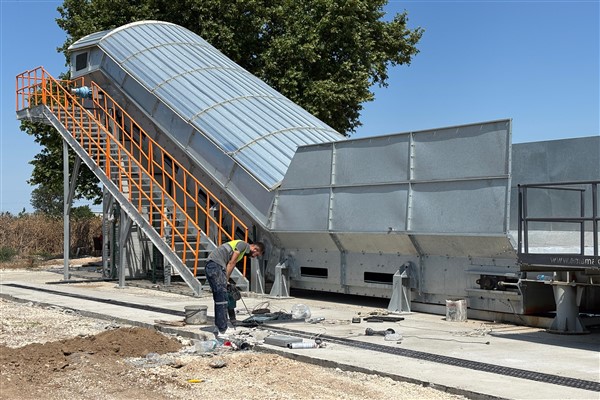 Manyas Katı Atık Aktarma İstasyonu’nda inşaat çalışmalarında sona gelindi