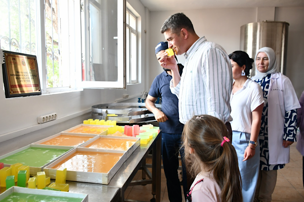 Haymana kadınları, termal suyu  doğal sabuna çeviriyor