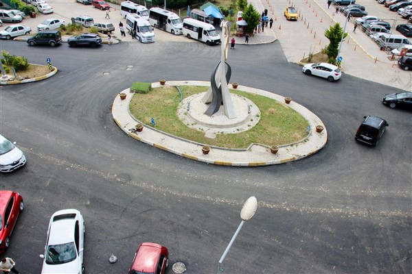 Pazar Caddesi asfaltlama çalışmalarında sona yaklaşılıyor