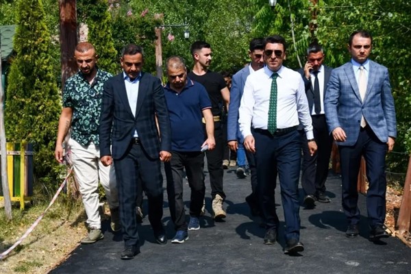 Tunceli Valisi Aygöl, Mameki Parkı’ndaki çalışmaları yerinde inceledi
