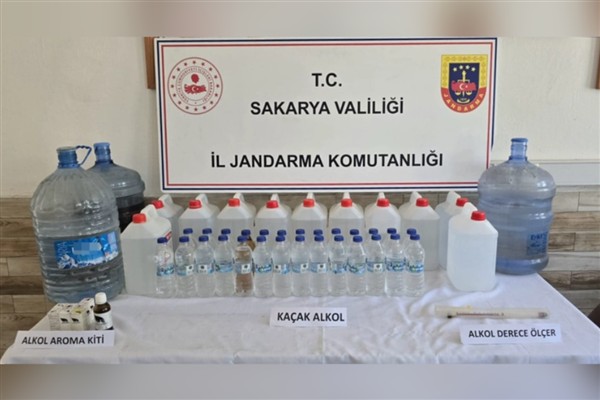 Karasu’da sahte içki operasyonu
