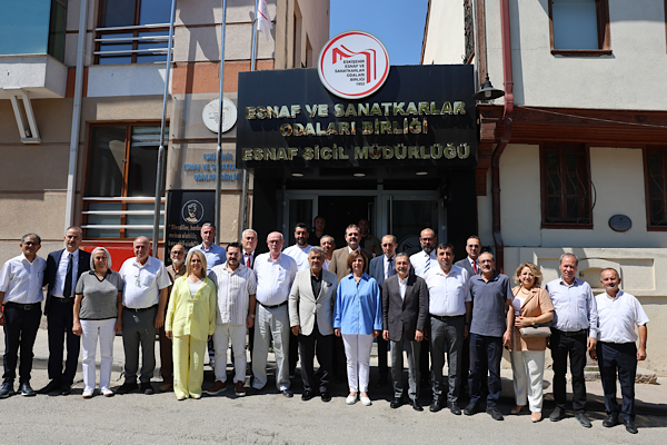 Eskişehir’de 3 başkandan Esnaf Odaları Birliği’ne ziyaret