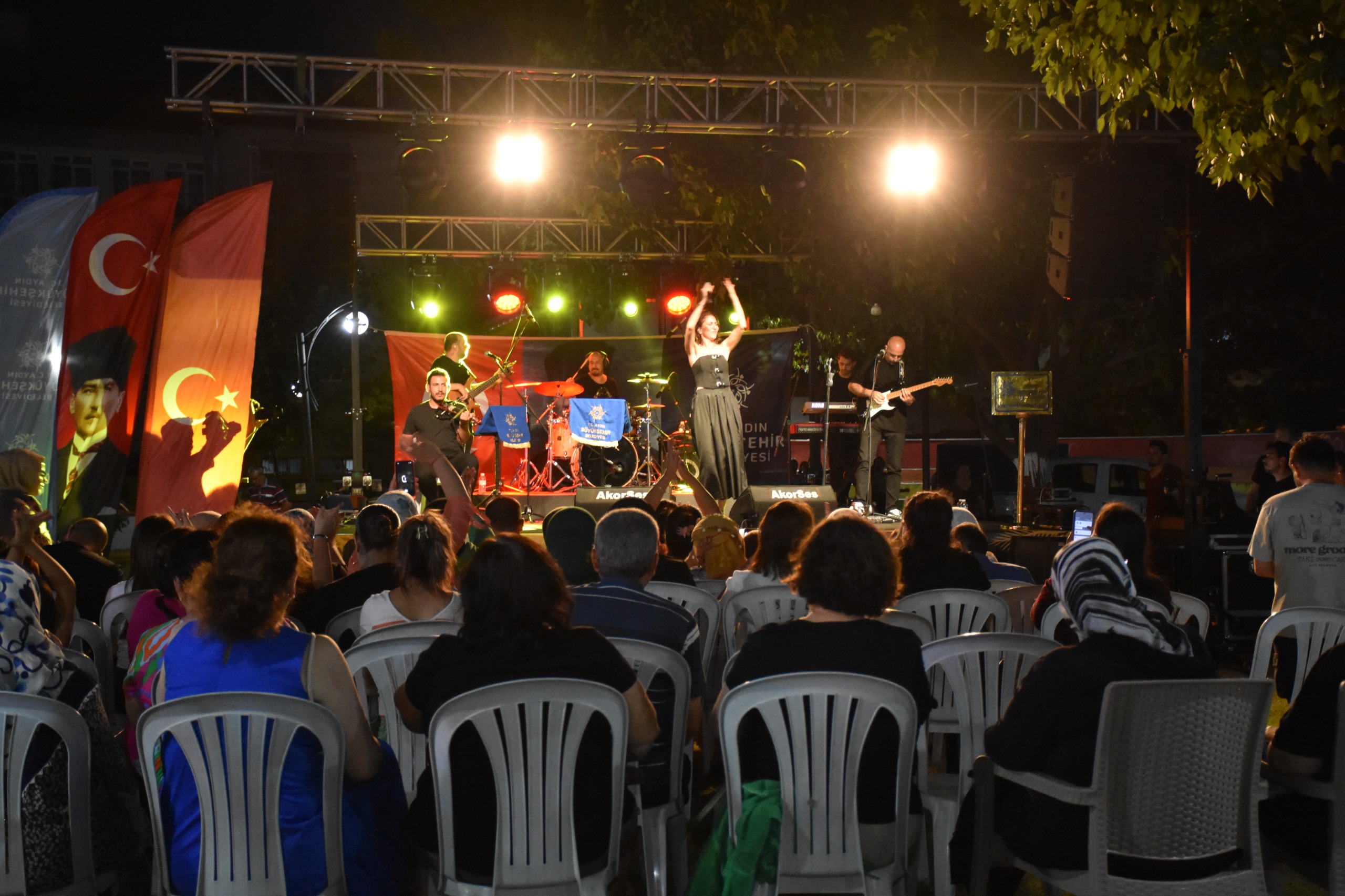 Aydın’ın Germencik ilçesinde yaz konseri
