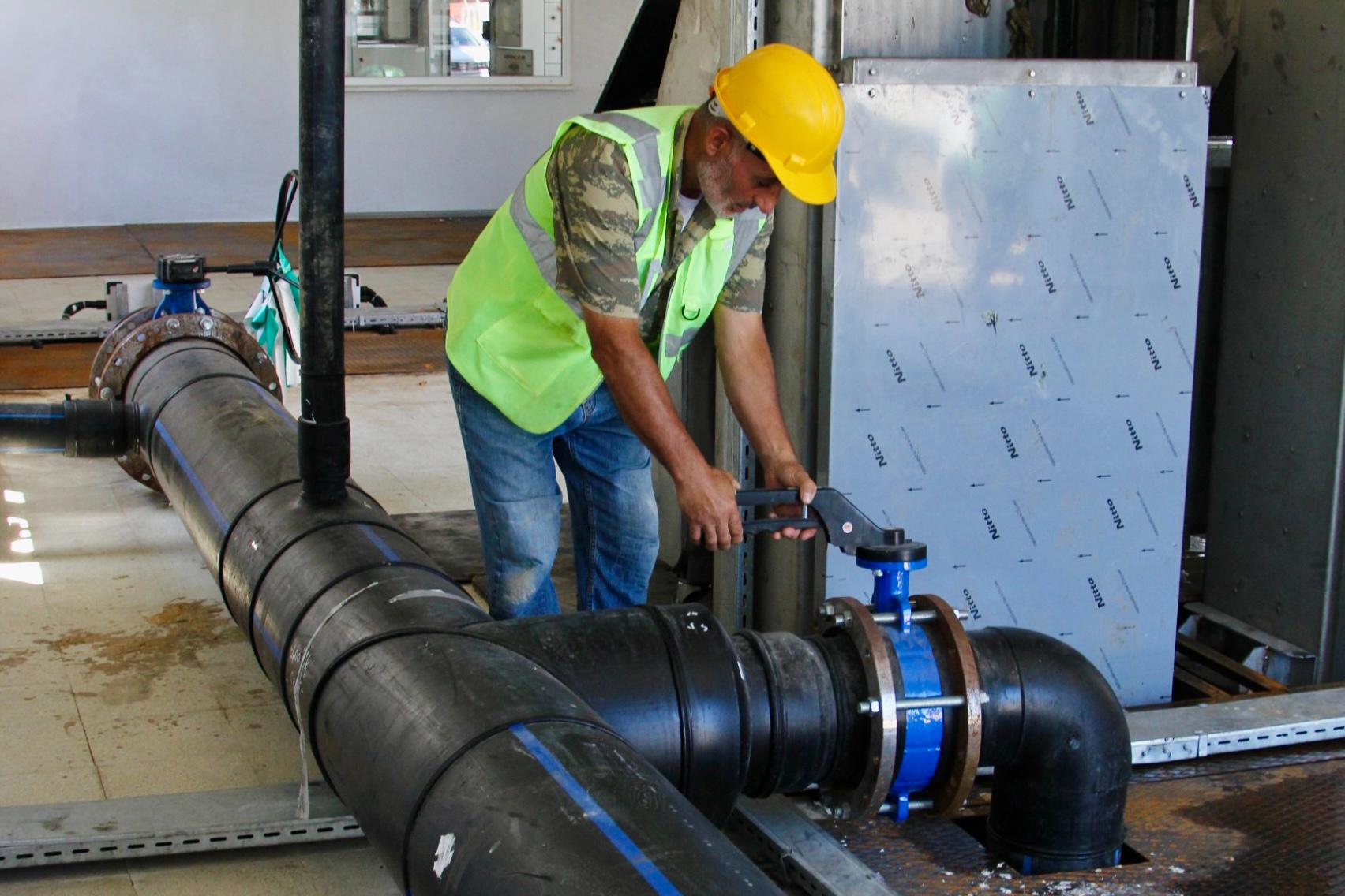 Bakanlık Heyeti ve Delegasyon Üyeleri AB Atık Su Arıtma Tesisi için Giresun’a geldi