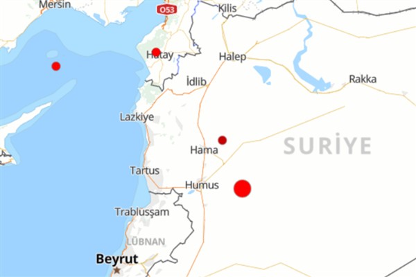 Suriye’de 4.1 büyüklüğünde deprem
