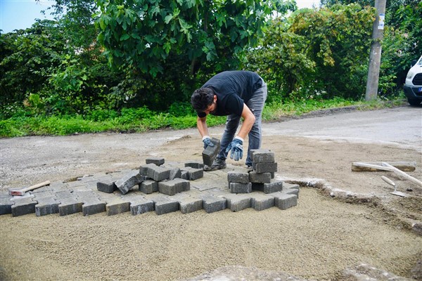 Giresun Belediyesi ekipleri, saha çalışmalarını sürdürüyor