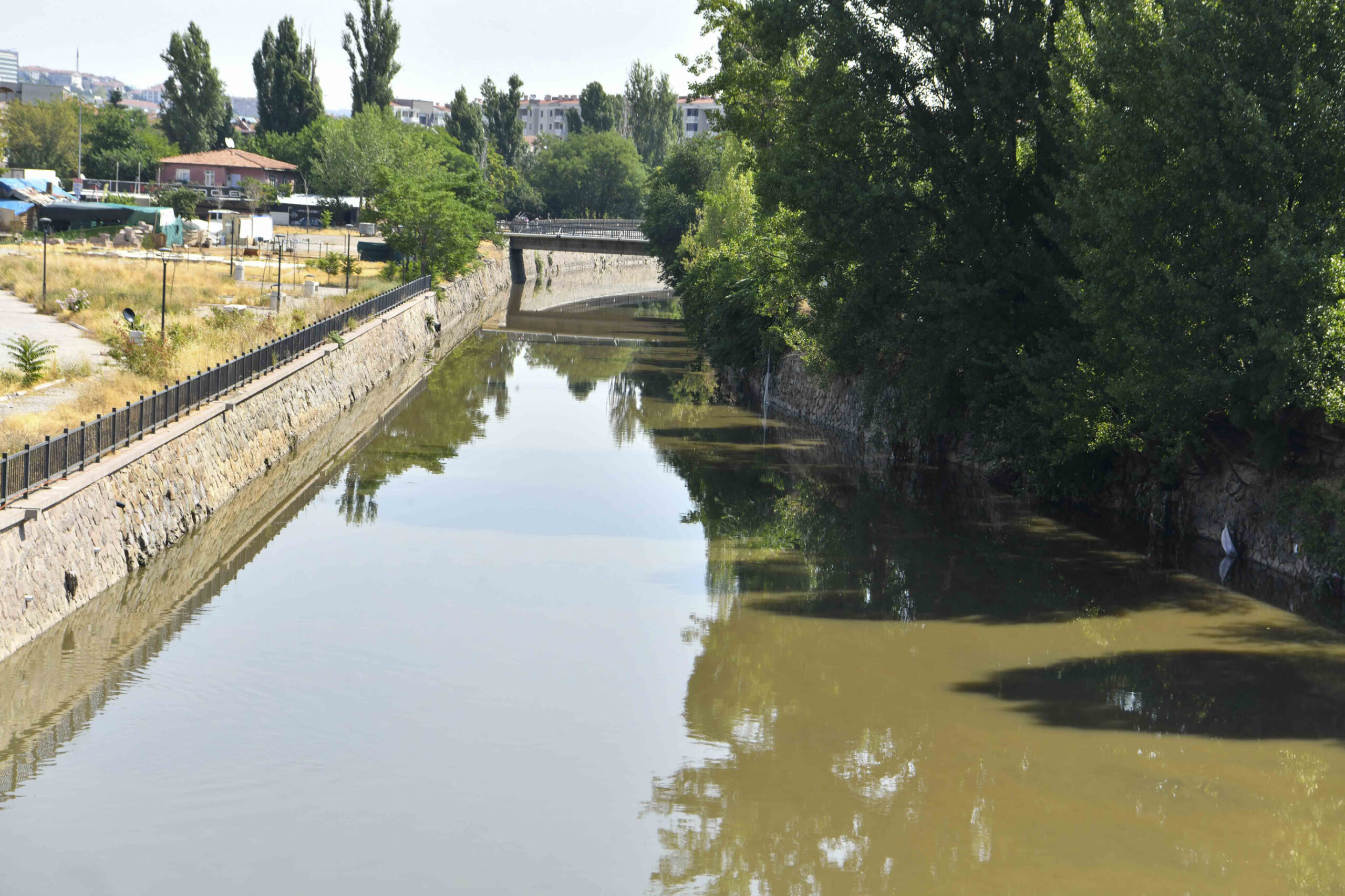 Ankara Çayı, tarihinde ilk kez taştı