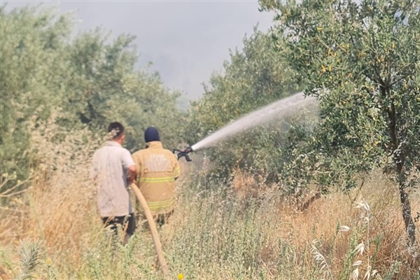 Ödemiş’te yangınla mücadele sürüyor