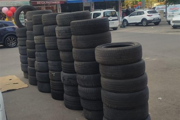 Batman’da 440 ton hurda lastik geri dönüşüme kazandırıldı