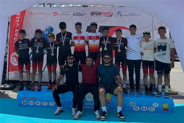 Karamanlı bisikletçiler, 3 farklı yaş kategorisinde toplam 7 madalya elde etti