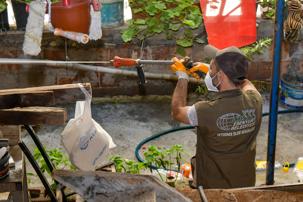 Esenyurt’ta haşere ve kemirgenlere karşı ilaçlama çalışmaları sürüyor