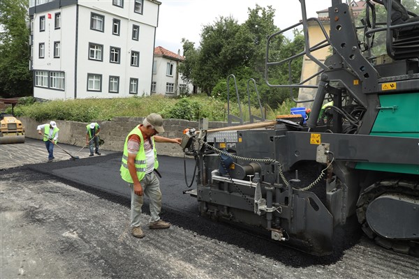 Ünye Çamurlu Mahallesinde asfalt çalışması