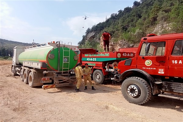 Eskişehir Büyükşehir Belediyesi’nden Bilecik’teki  orman yangınlarına destek