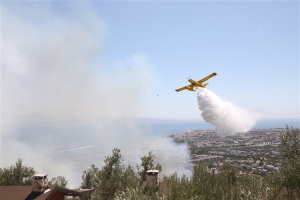 Edremit’te çıkan yangın kontrol altına alındı