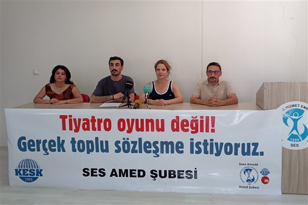 SES Amed Şubesi: Tiyatro oyunu değil, gerçek toplu sözleşme istiyoruz