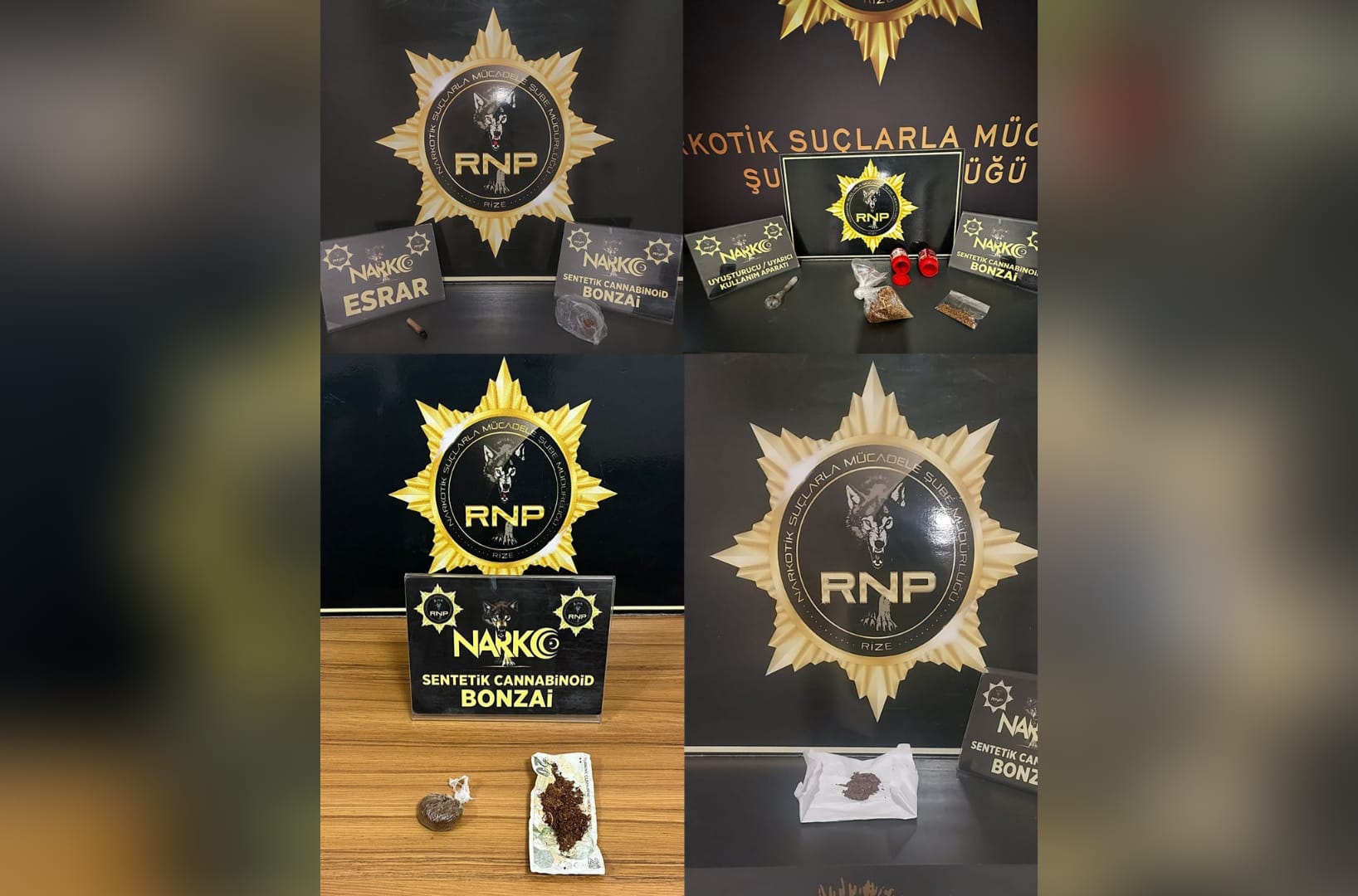 Rize Emniyet Müdürlüğünden uyuşturucu operasyonu