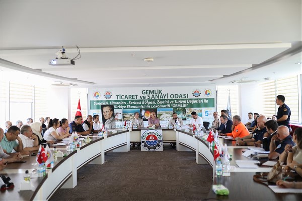 Gemlik’te afetlere ilişkin hazırlık