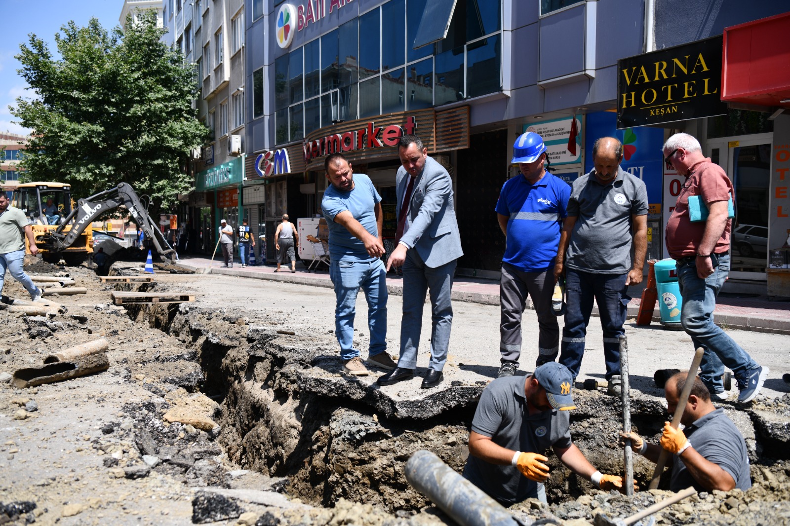 Keşan Belediyesi’nden altyapı çalışması
