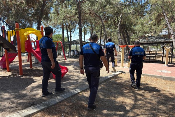 Gemlik Zabıtasından mesire alanlarına denetim