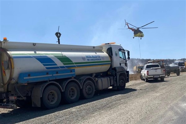 İnegöl Belediyesi, Gürsu, Kestel, Orhaneli ve Harmancık yangınlarına destek verdi