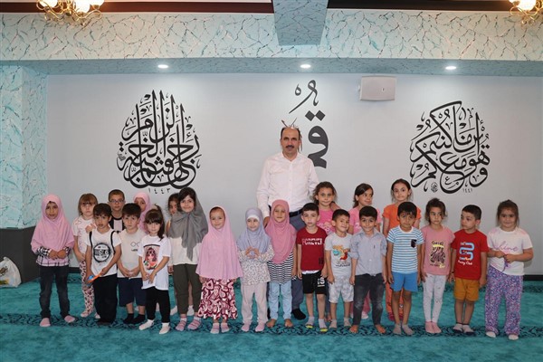 Başkan Altay yaz Kur’an kursu öğrencileriyle buluştu