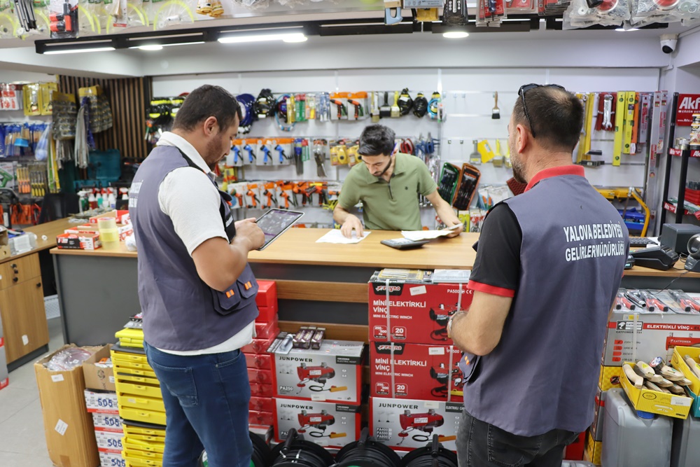 Yalova Belediyesi Gelirler Müdürlüğü yeni bir sistem ile denetimlere başladı