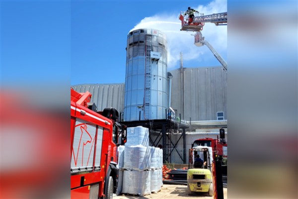 Karaman’da fabrika yangını