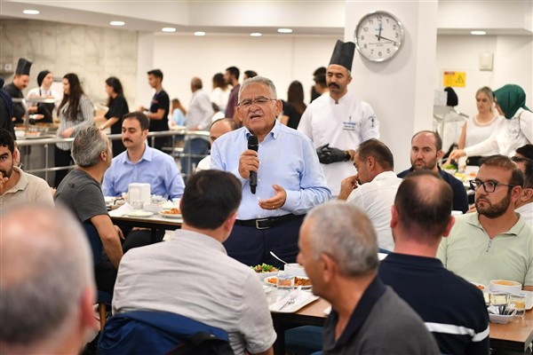 Başkan Büyükkılıç, KCETAŞ personeliyle buluştu