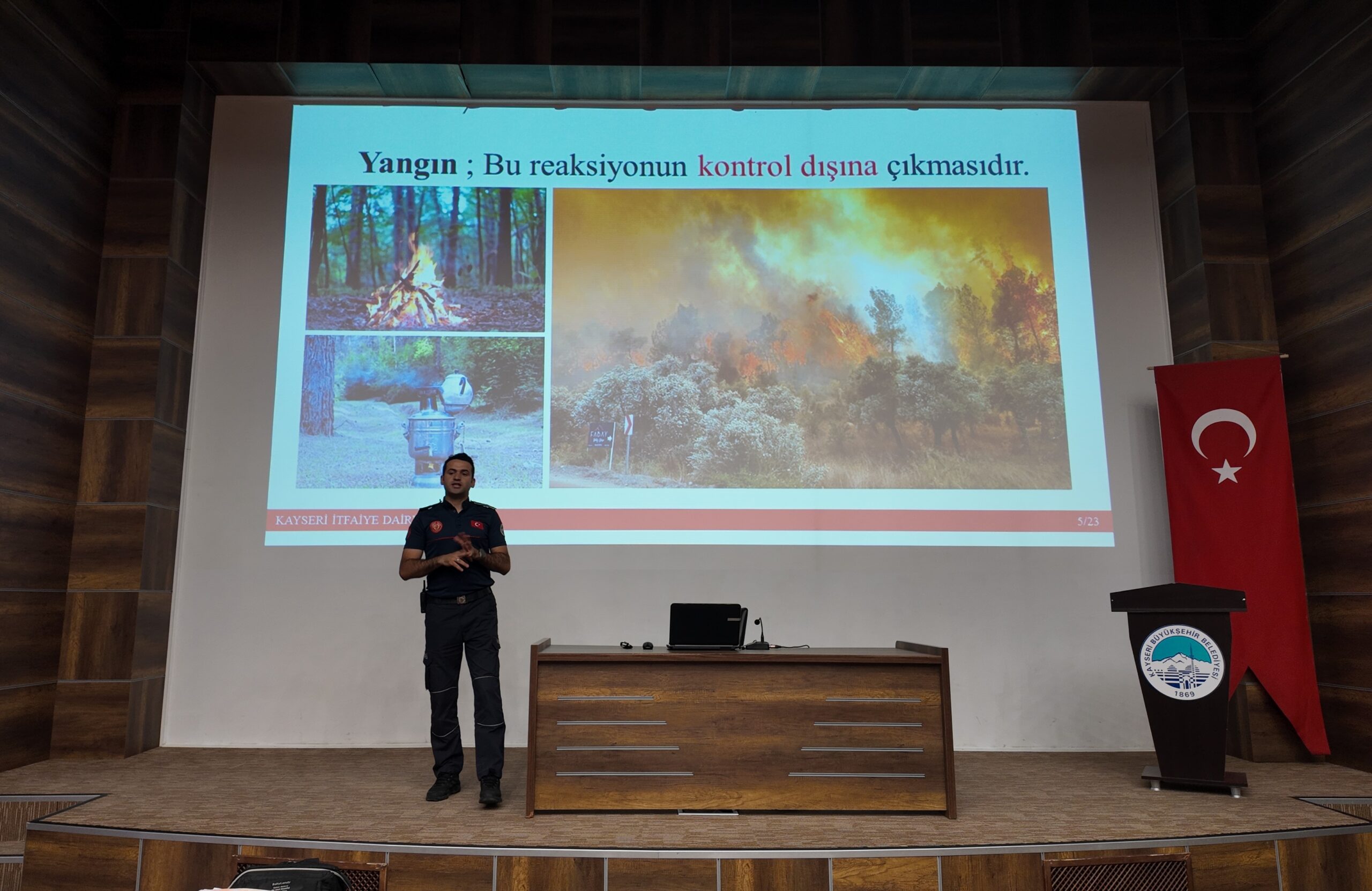 Kayseri Büyükşehir Belediyesi’nden afet güvenlik eğitimi