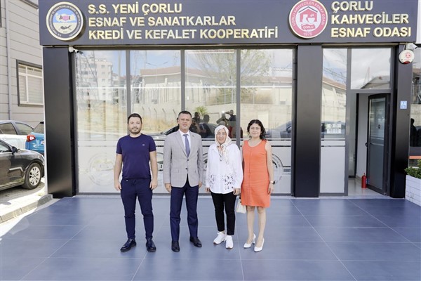 Sarıkurt, Yeni Çorlu Esnaf ve Sanatkarlar Kredi ve Kefalet Kooperatifi’ni ziyaret etti