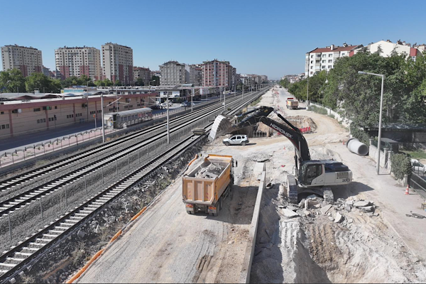 KONYARAY Banliyö Hattı çalışmalarında yarı aşama tamamlandı