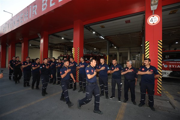 Kayseri’den Kırşehir’deki yangın söndürme çalışmalarına destek