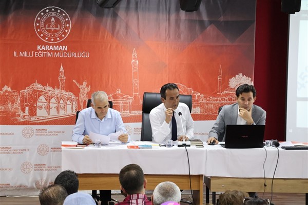 Karaman’da yeni eğitim öğretim yılı öncesi toplantı gerçekleştirildi