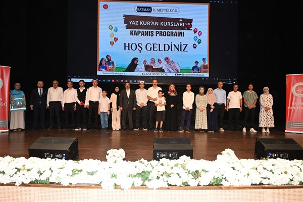 Batman’da Yaz Kur’an Kursları kapanış programı gerçekleştirildi