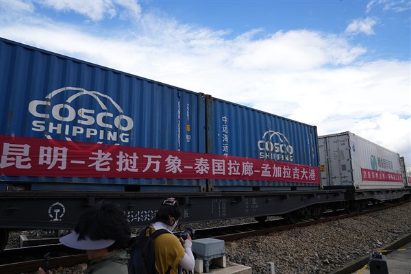 Çin-Laos Demiryolu’nda 3,43 milyon tonluk yük taşındı