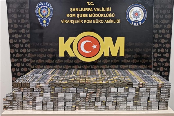 Şanlıurfa’da 55 bin 180 paket kaçak sigara ele geçirildi
