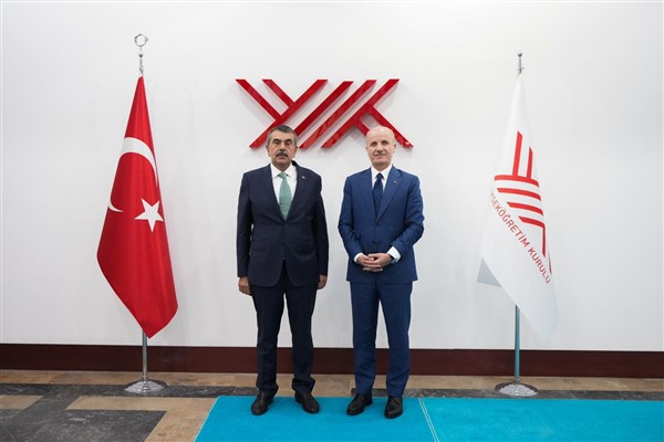 Bakan Tekin’den YÖK Başkanı Özvar’a ziyaret